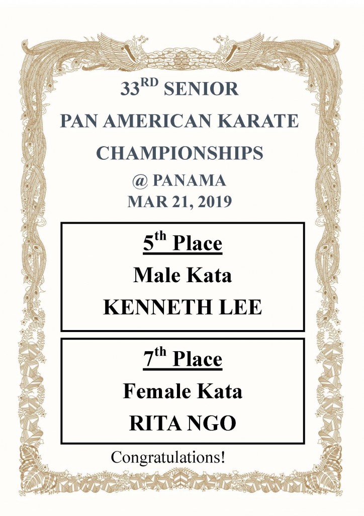 2019-03-21 Senior Pan Am Results
